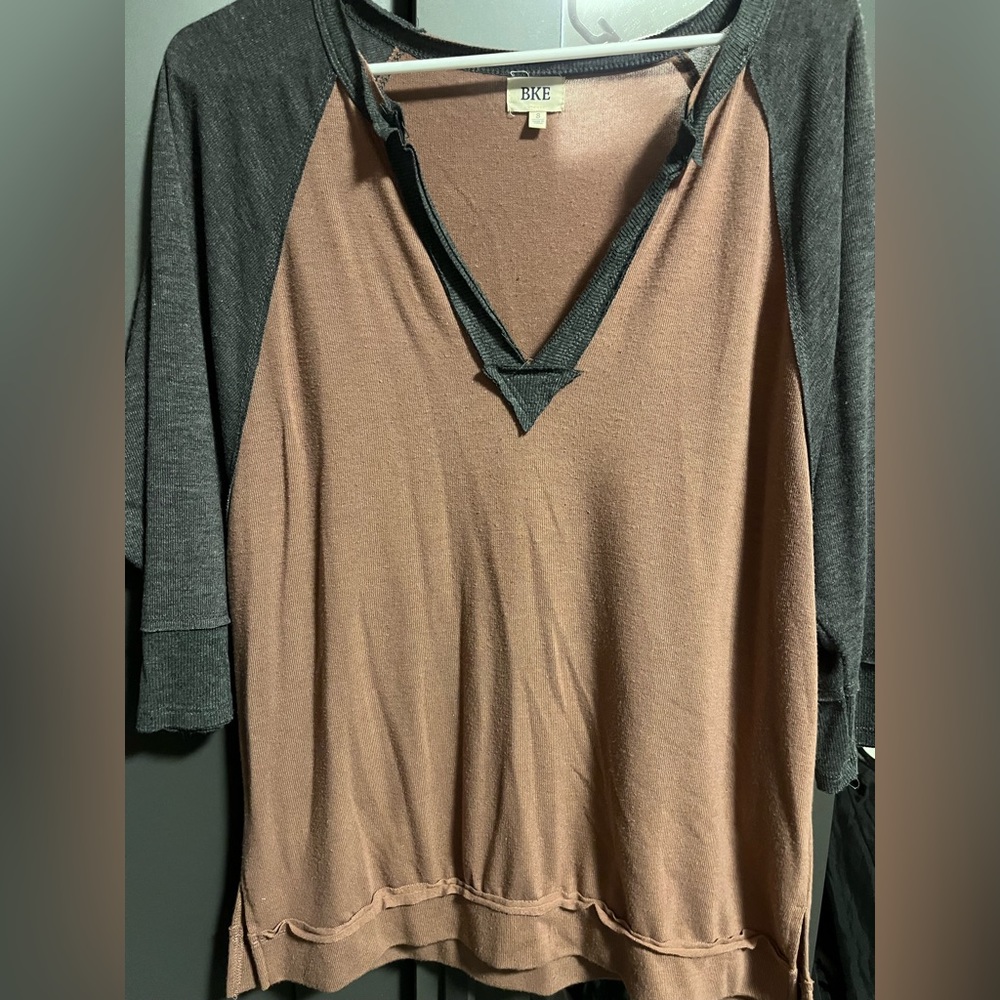 BKE Half Sleeve Slouchy Top